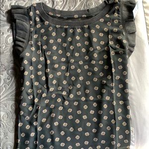 Petite mixed media shell